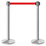 InoBarrier BBCA3R Krom Şerit Bariyer 3m Kırmızı Şerit S6TES2BBIS3R Chrome Retractable Belt Barrier 3m Red Belt #guvenlikekipmanlari #seritbariyer @kircaco