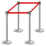InoBarrier BBCA3R Krom Şerit Bariyer 3m Kırmızı Şerit S6TES4BBIS3R Chrome Retractable Belt Barrier 3m Red Belt #guvenlikekipmanlari #seritbariyer @kircaco