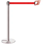 InoBarrier BBCS3R İstiflenebilir Krom Şerit Bariyer 3m Kırmızı Şerit S6TEPTBBIU3R Stackable Chrome Retractable Belt Barrier 3m Red Belt #guvenlikekipmanlari #seritbariyer @kircaco