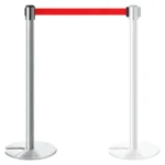 InoBarrier BBCS3R İstiflenebilir Krom Şerit Bariyer 3m Kırmızı Şerit S6TEPTBBIU3R Stackable Chrome Retractable Belt Barrier 3m Red Belt #guvenlikekipmanlari #seritbariyer @kircaco