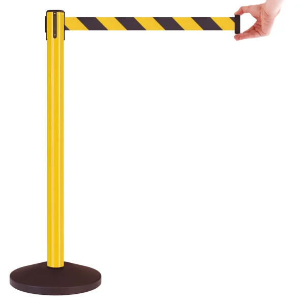 InoBarrier BBYA3C Sarı Şerit Bariyer 3m Uyarı Sarı-Siyah Şerit S6TEPTBBIY3C Yellow Retractable Belt Barrier 3m Caution Yellow-Black Belt #guvenlikekipmanlari #seritbariyer @kircaco
