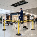 InoBarrier BBYA3M Sarı Şerit Bariyer 3m S6TEPTBBIY3M Yellow Retractable Belt Barrier 3m #guvenlikekipmanlari #seritbariyer @kircaco
