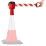 InoBarrier TBPA1E Koni Üstu Şerit Bariyer 10m Dikkat Kırmızı-Beyaz Şerit S6TEPTTBIP1E Cone Topper Belt Barrier 10m Emergency Red-White Belt #guvenlikekipmanlari #bariyer @kircaco