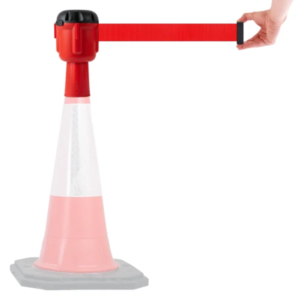 InoBarrier TBPA1R Koni Üstu Şerit Bariyer 10m Kırmızı Şerit S6TEPTTBIP1R Cone Topper Belt Barrier 10m Red Belt #guvenlikekipmanlari #bariyer @kircaco