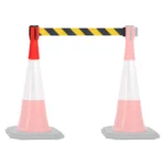 InoBarrier TBPA2C Koni Üstu Şerit Bariyer 2m Uyarı Sarı-Siyah Şerit S6TEPTTBIP2C Cone Topper Belt Barrier 2m Caution Yellow-Black Belt #guvenlikekipmanlari #bariyer @kircaco
