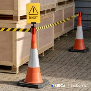 InoBarrier TBPA2M Koni Üstu Şerit Bariyer 2m S6TEPTTBIP2M Cone Topper Belt Barrier 2m #guvenlikekipmanlari #bariyer @kircaco