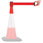 InoBarrier TBPA2R Koni Üstu Şerit Bariyer 2m Kırmızı Şerit S6TEPTTBIP2R Cone Topper Belt Barrier 2m Red Belt #guvenlikekipmanlari #bariyer @kircaco