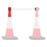 InoBarrier TBPA2W Koni Üstu Şerit Bariyer 2m Beyaz Şerit S6TEPTTBIP2W Cone Topper Belt Barrier 2m White Belt #guvenlikekipmanlari #bariyer @kircaco