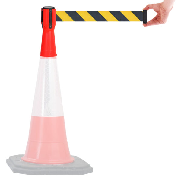 InoBarrier Koni Üstü Şerit Bariyer TBPA3C 3M Uyarı S6TEPTTBIP3C Cone Topper Belt Barrier 3M Caution #security #seritbariyer @kircaco