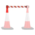 InoBarrier TBPA3E Koni Üstu Şerit Bariyer 3m Dikkat Kırmızı-Beyaz Şerit S6TEPTTBIP3E Cone Topper Belt Barrier 3m Emergency Red-White Belt #guvenlikekipmanlari #bariyer @kircaco