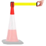 InoBarrier TBPA3Y Koni Üstu Şerit Bariyer 3m Sarı Şerit S6TEPTTBIP3Y Cone Topper Belt Barrier 3m Yellow Belt #guvenlikekipmanlari #bariyer @kircaco