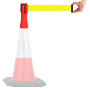 InoBarrier TBPA3Y Koni Üstu Şerit Bariyer 3m Sarı Şerit S6TEPTTBIP3Y Cone Topper Belt Barrier 3m Yellow Belt #guvenlikekipmanlari #bariyer @kircaco