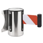 InoBarrier WBCA2E Duvara Monte Krom Şerit Bariyer 2M Dikkat Kırmızı-Beyaz Şerit S6TEPTWBIC2W Chrome Retractable Belt Barrier 2M Emergency White-Red Belt #guvenlikekipmanlari #seritbariyer @kircaco