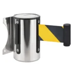InoBarrier WBCA3C Duvara Monte Krom Şerit Bariyer 3M Uyarı Sarı-Siyah Şerit S6TEPTWBIC3C Chrome Retractable Belt Barrier 3M Caution Black-Yellow Belt #guvenlikekipmanlari #seritbariyer @kircaco