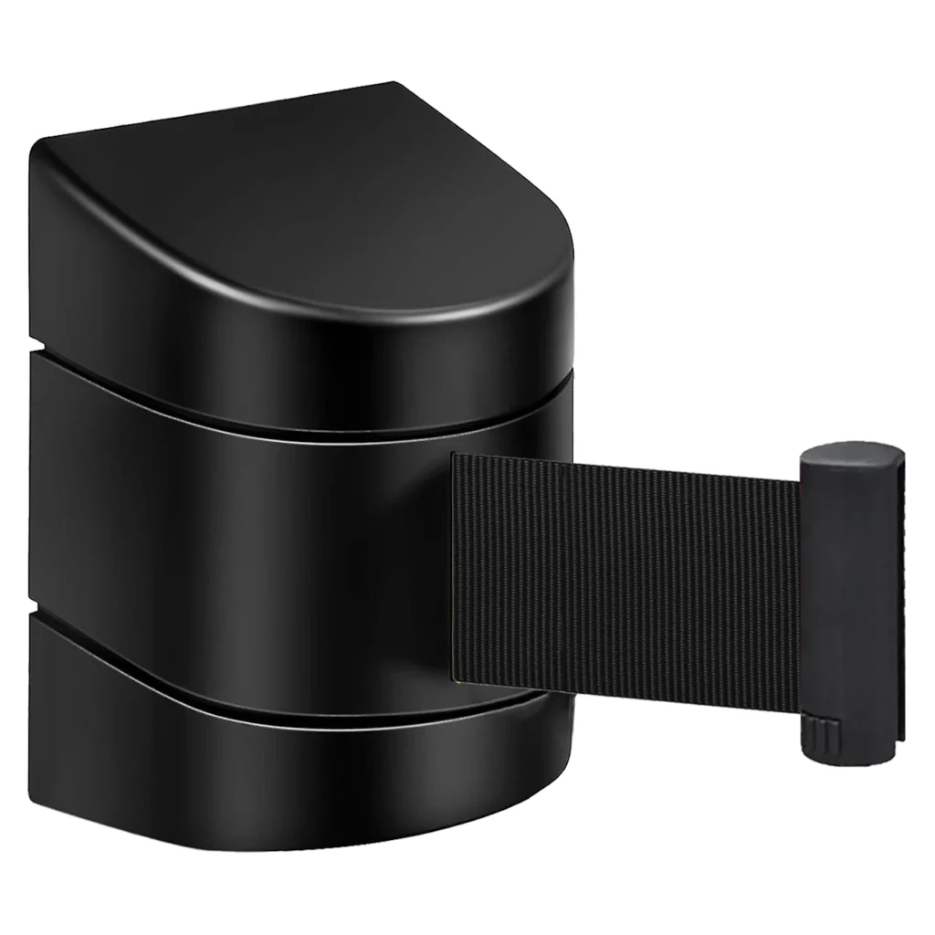 InoBarrier WBPA5B Duvara Monte Siyah Şerit Bariyer 5M Siyah Şerit S6TEPTWBIP5B Black Retractable Belt Barrier 5M Black Belt #guvenlikekipmanlari #seritbariyer @kircaco