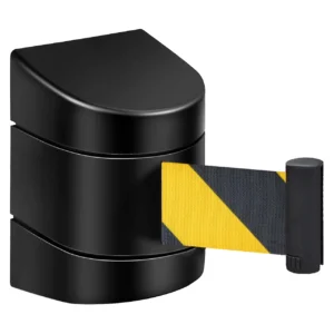 InoBarrier WBPA5C Duvara Monte Siyah Şerit Bariyer 5M Uyarı Sarı-Siyah Şerit S6TEPTWBIP5C Black Retractable Belt Barrier 5M Caution Yellow-Black Belt #guvenlikekipmanlari #seritbariyer @kircaco