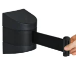 InoBarrier WBPA5M Duvara Monte Siyah Şerit Bariyer 5M S6TEPTWBIP5M Black Retractable Belt Barrier 5M #guvenlikekipmanlari #seritbariyer @kircaco
