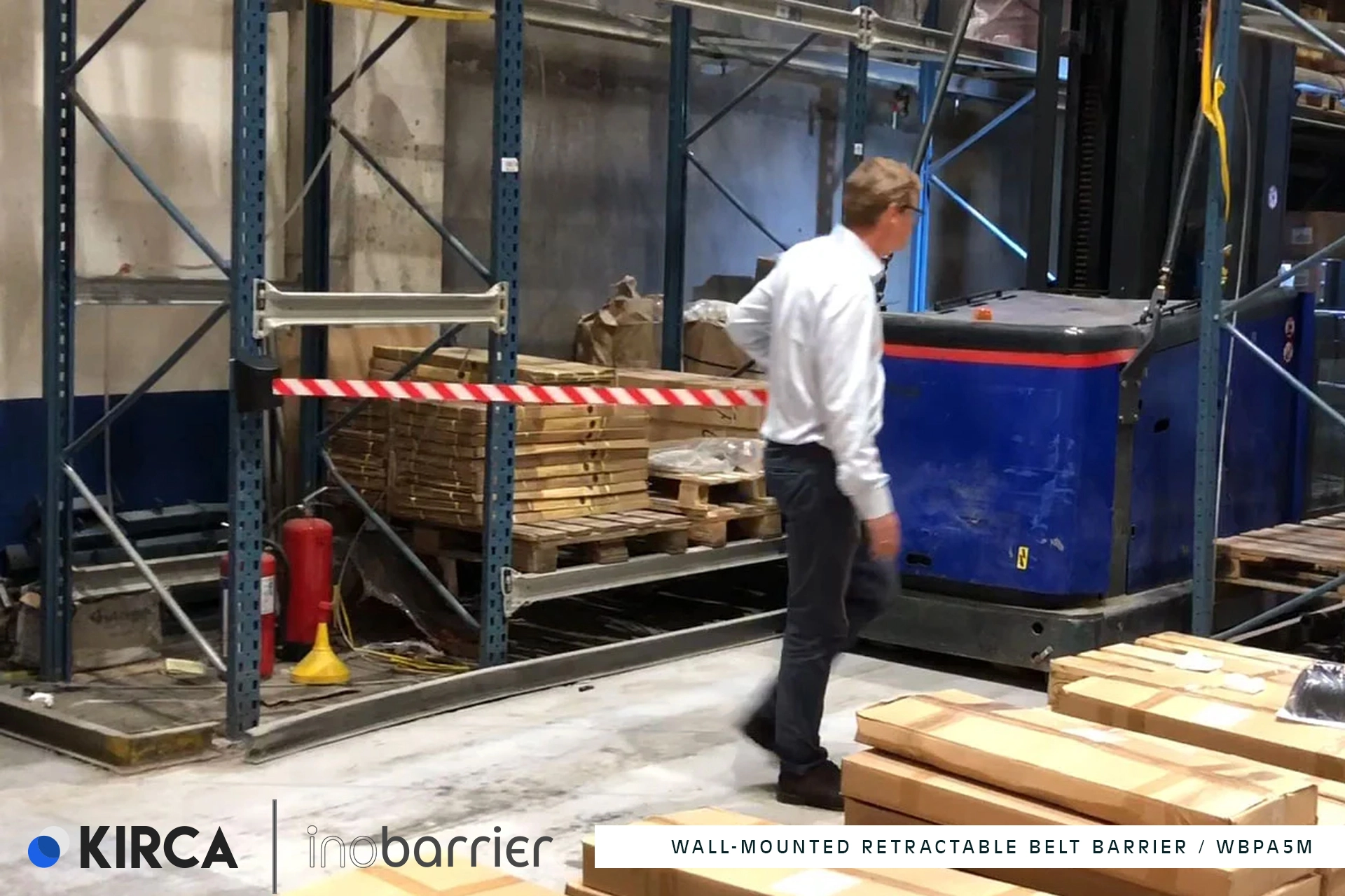 InoBarrier WBPA5M Duvara Monte Siyah Şerit Bariyer 5M S6TEPTWBIP5M Black Retractable Belt Barrier 5M #guvenlikekipmanlari #seritbariyer @kircaco