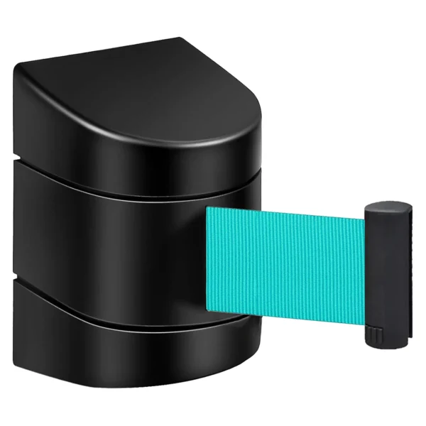 InoBarrier WBPA5T Duvara Monte Siyah Şerit Bariyer 5M Turkuaz Şerit S6TEPTWBIP5T Black Retractable Belt Barrier 5M Turquoise Belt #guvenlikekipmanlari #seritbariyer @kircaco