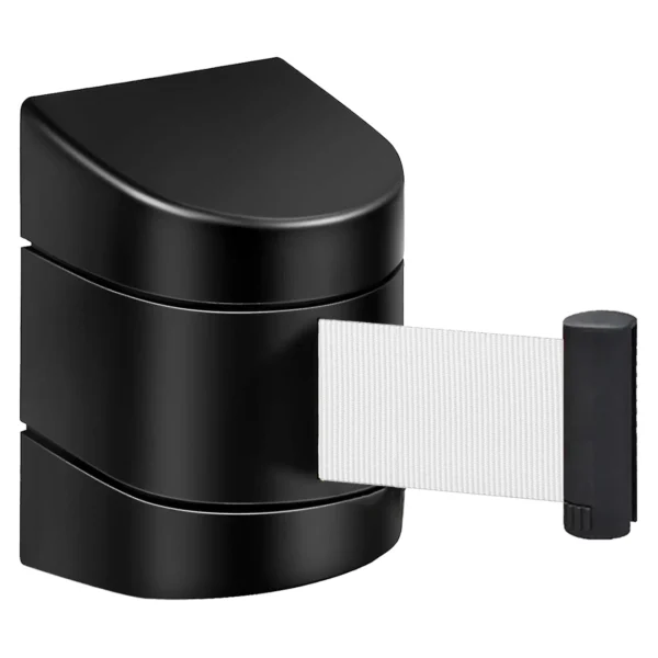 InoBarrier WBPA5W Duvara Monte Siyah Şerit Bariyer 5M Beyaz Şerit S6TEPTWBIP5W Black Retractable Belt Barrier 5M White Belt #guvenlikekipmanlari #seritbariyer @kircaco