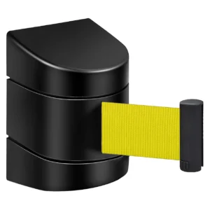 InoBarrier WBPA1Y Duvara Monte Siyah Şerit Bariyer 10M Sarı Şerit S6TEPTWBIP1Y Black Retractable Belt Barrier 10M Yellow Belt #guvenlikekipmanlari #seritbariyer @kircaco