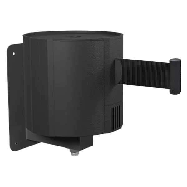 InoBarrier WBPA9B Duvara Monte Siyah Şerit Bariyer 23M Siyah Şerit S6TEPTWBIP9B Black Retractable Belt Barrier 23M Black Belt #guvenlikekipmanlari #seritbariyer @kircaco
