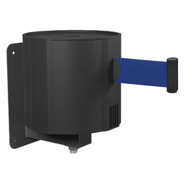 InoBarrier WBPA9N Duvara Monte Siyah Şerit Bariyer 23M Lacivert Şerit S6TEPTWBIP9N Black Retractable Belt Barrier 23M Navy Blue Belt #guvenlikekipmanlari #seritbariyer @kircaco