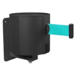 InoBarrier WBPA9T Duvara Monte Siyah Şerit Bariyer 23M Turkuaz Şerit S6TEPTWBIP9T Black Retractable Belt Barrier 23M Turquoise Belt #guvenlikekipmanlari #seritbariyer @kircaco