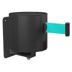 InoBarrier WBPA9T Duvara Monte Siyah Şerit Bariyer 23M Turkuaz Şerit S6TEPTWBIP9T Black Retractable Belt Barrier 23M Turquoise Belt #guvenlikekipmanlari #seritbariyer @kircaco
