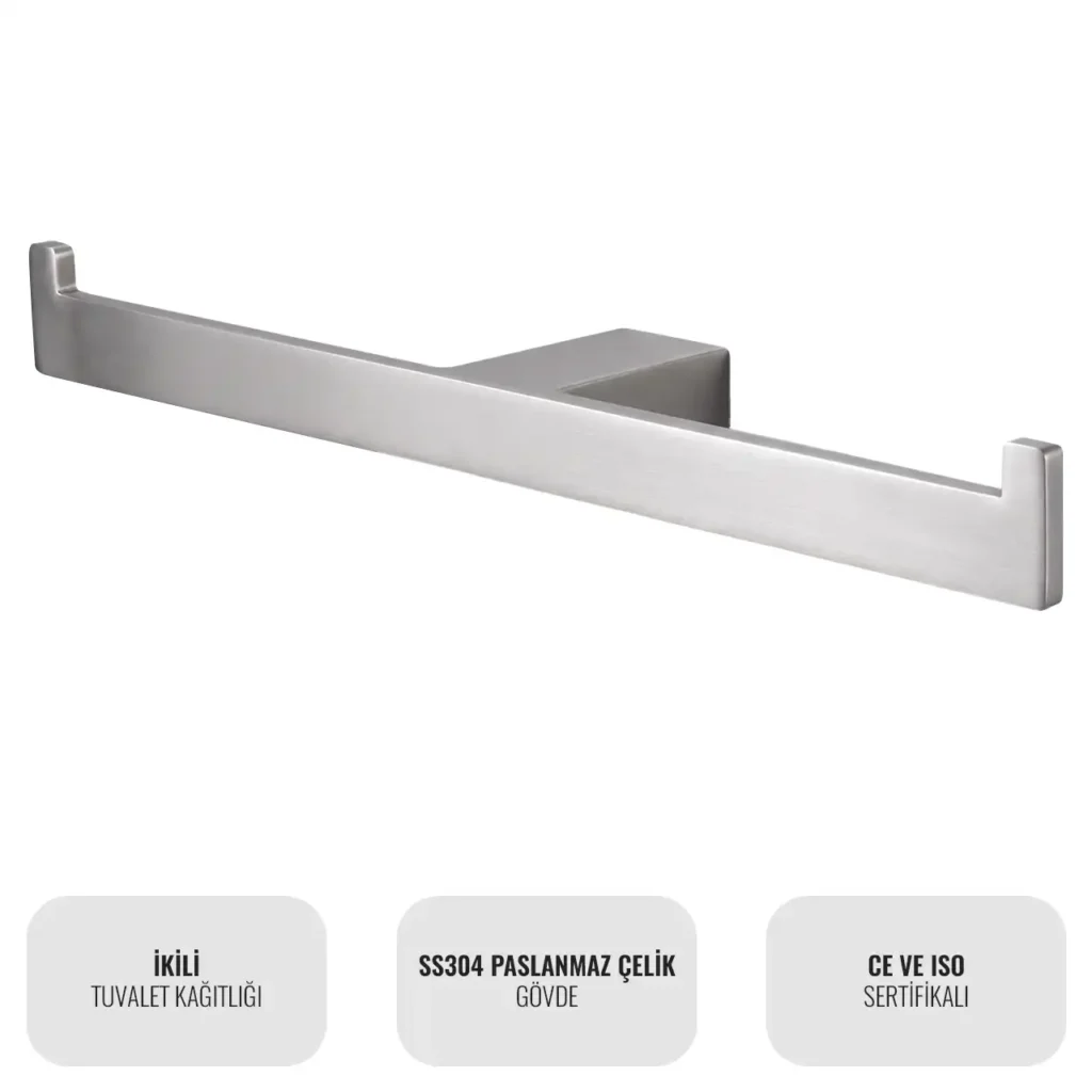 Elegance TPH2WM İkili Tuvalet Kağıtlığı W6BEATTPEH2M Dual Toilet Paper Holder #islakhacim #wcaksesuarlari #eleganceserisi @kircaco