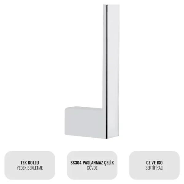 Elegance TPR1WM Yedek Bekletme Tuvalet Kağıtlığı W6BEATTPER1M Reserve Toilet Paper Holder #islakhacim #wcaksesuarlari #eleganceserisi @kircaco