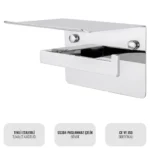 Elegance TPS1WM Tekli Etajerli Tuvalet Kağıtlığı W6BEATTPES1M Single Toilet Paper Holder with Shelf #islakhacim #wcaksesuarlari #eleganceserisi @kircaco