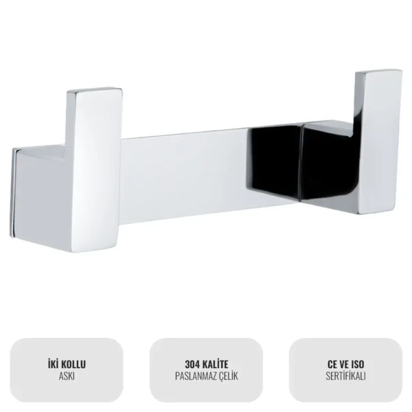 Elegance TRH2WM İkili Havlu Askısı W6BEPTTRE2WM Dual Towel Rack @kircaco #islakhacim #havluaskisi
