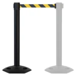 InoBarrier BBBA1M Siyah Şerit Bariyer 10m S6TEPTBBIM1M Black Retractable Belt Barrier 10m #guvenlikekipmanlari #seritbariyer @kircaco