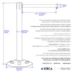 InoBarrier BBBA1M Siyah Şerit Bariyer 10m S6TEPTBBIM1M Black Retractable Belt Barrier 10m #guvenlikekipmanlari #seritbariyer @kircaco