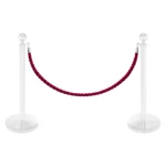 InoBarrier BRCH3R Protokol Bariyeri Halatı 1,5m Krom Kanca Kırmızı İpek Halat S6TEATBRIC3R Protocol Barrier Rope 1.5m Chrome Hook Red Silk Rope #guvenlikekipmanlari #protokolbariyeri @kircaco