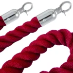 InoBarrier BRCH3R Protokol Bariyeri Halatı 1,5m Krom Kanca Kırmızı İpek Halat S6TEATBRIC3R Protocol Barrier Rope 1.5m Chrome Hook Red Silk Rope #guvenlikekipmanlari #protokolbariyeri @kircaco