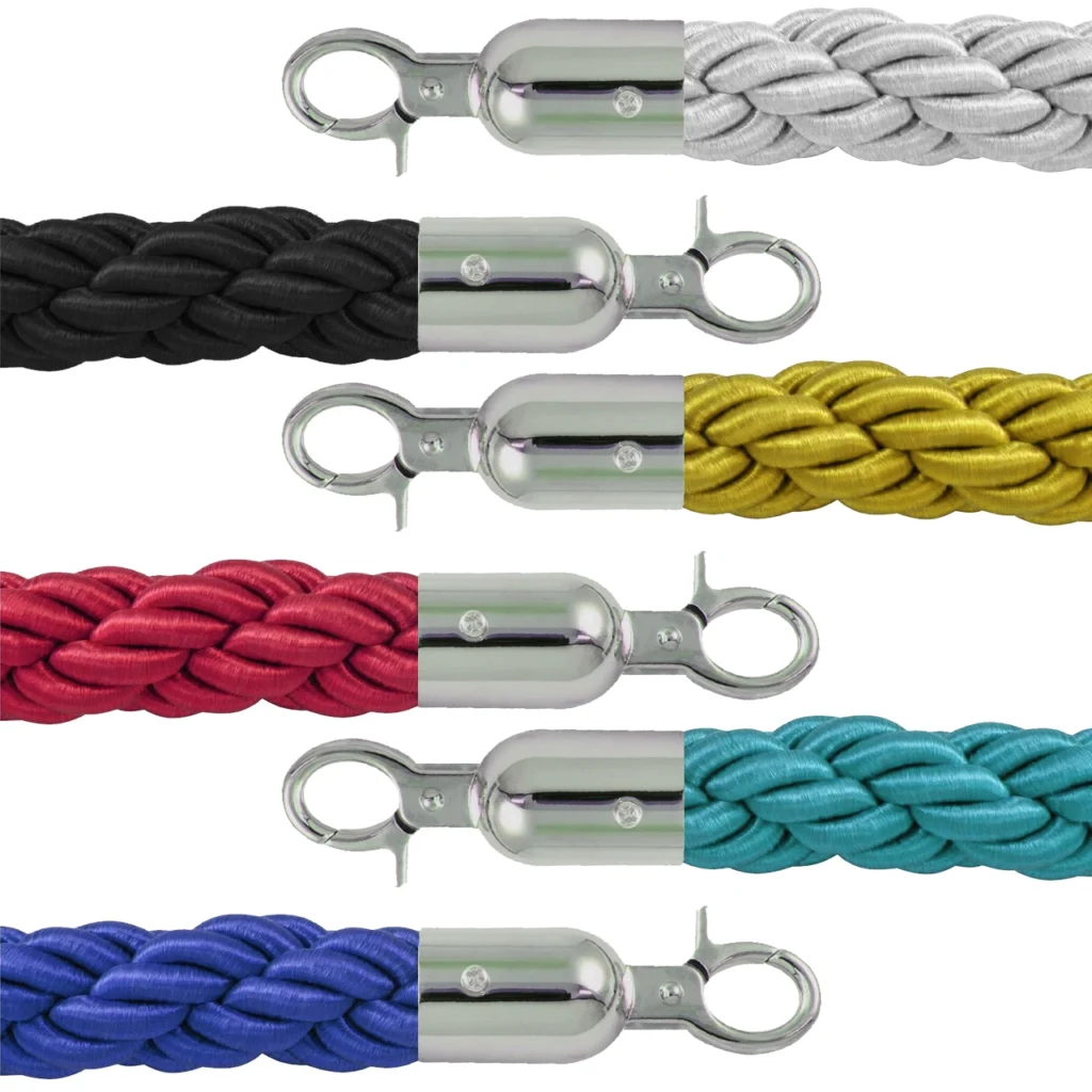 InoBarrier BRCH8M Protokol Bariyeri Halatı 1,7m Krom Kanca S6TEATBRIC8M Protocol Barrier Rope 1.7m Chrome Hook #guvenlikekipmanlari #protokolbariyeri @kircaco