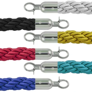 InoBarrier BRCH8M Protokol Bariyeri Halatı 1,7m Krom Kanca S6TEATBRIC8M Protocol Barrier Rope 1.7m Chrome Hook #guvenlikekipmanlari #protokolbariyeri @kircaco