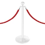 InoBarrier BRCH8R Protokol Bariyeri Halatı 1,7m Krom Kanca Kırmızı Polyester Halat S6TEATBRIC8R Protocol Barrier Rope 1.7m Chrome Hook Red Polyester Rope #guvenlikekipmanlari #protokolbariyeri @kircaco
