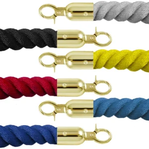 InoBarrier BRGH3M Protokol Bariyeri Halatı 1,5m Altın Kanca S6TEATBRIG3M Protocol Barrier Rope 1.5m Gold Hook #guvenlikekipmanlari #protokolbariyeri @kircaco