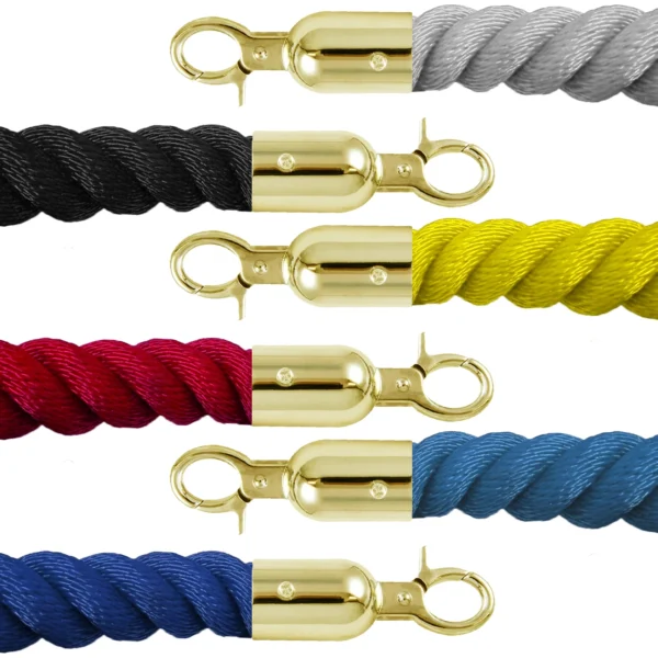 InoBarrier BRGH3M Protokol Bariyeri Halatı 1,5m Altın Kanca S6TEATBRIG3M Protocol Barrier Rope 1.5m Gold Hook #guvenlikekipmanlari #protokolbariyeri @kircaco