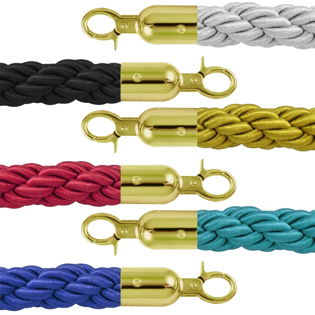 InoBarrier BRGH8M Protokol Bariyeri Halatı 1,7m Altın Kanca S6TEATBRIG8M Protocol Barrier Rope 1.7m Gold Hook #guvenlikekipmanlari #protokolbariyeri @kircaco