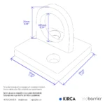 InoBarrier RWBH1P Protokol Bariyeri Siyah Duvar Askısı S6TEATRWIB1M Protocol Barrier Black Wall Hanger #guvenlikekipmanlari #protokolbariyeri @kircaco