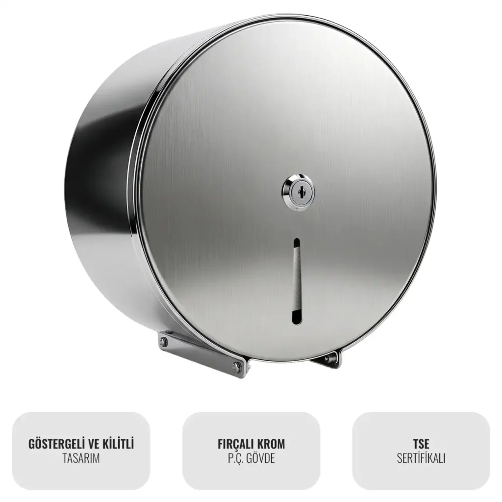 Public TPJD2C Krom Mini Jumbo Tuvalet Kağıt Dispenseri W6TEPTTDEC2J Chrome Mini Jumbo Toilet Paper Dispenser #PublicSerisi #islakhacim @kircaco