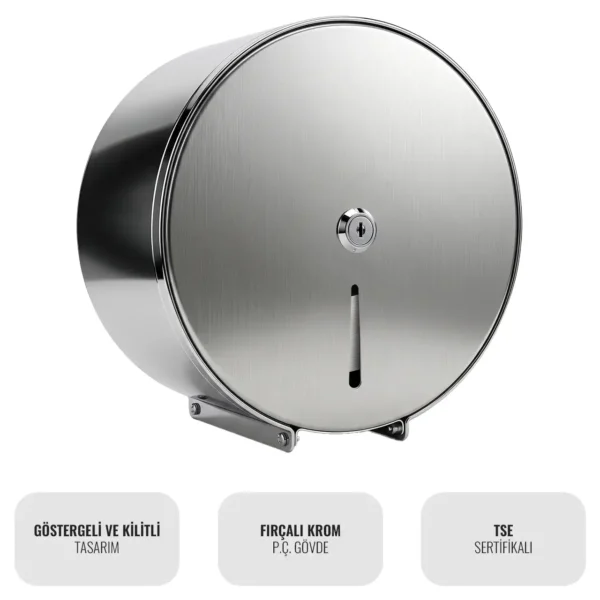 Public TPJD2C Krom Mini Jumbo Tuvalet Kağıt Dispenseri W6TEPTTDEC2J Chrome Mini Jumbo Toilet Paper Dispenser #PublicSerisi #islakhacim @kircaco