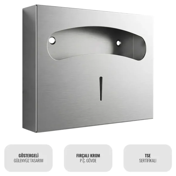 Public TSPD1C Krom Klozet Kapak Kağıt Dispenseri W6TEPTTDEC1M Chrome Toilet Seat Cover Dispenser #PublicSerisi #islakhacim @kircaco
