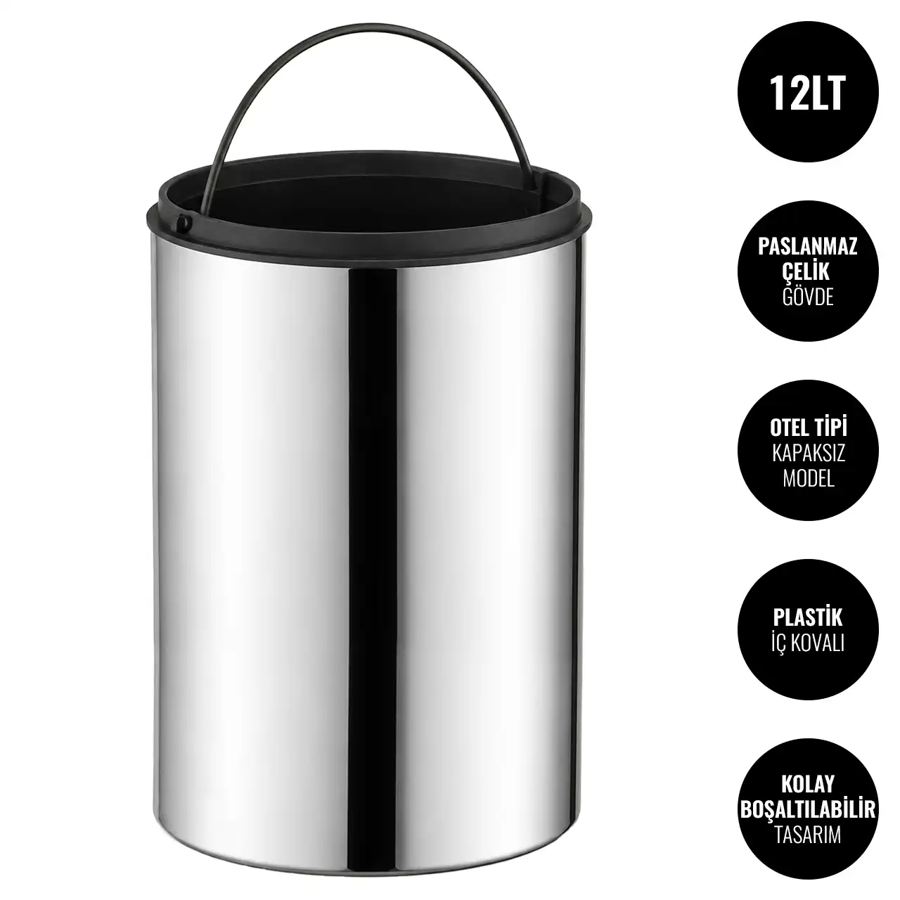 EIM TCHO1C Otel Tipi Paslanmaz Çelik Açık Çöp Kovası 12LT W6TEPTTCEH1O Hotel Type Stainless Steel Open Trash Can #ıslakhacim #çöpkovası @kircaco EIM TCHO1C Otel Tipi Paslanmaz Çelik Açık Çöp Kovası 12LT W6TEPTTCEH1O Hotel Type Stainless Steel Open Trash Can #ıslakhacim #çöpkovası @kircaco