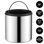 EIM TCHO3C Otel Tipi Paslanmaz Çelik Açık Çöp Kovası 3LT W6TEPTTCEH3O Hotel Type Stainless Steel Open Trash Can #ıslakhacim #çöpkovası @kircaco