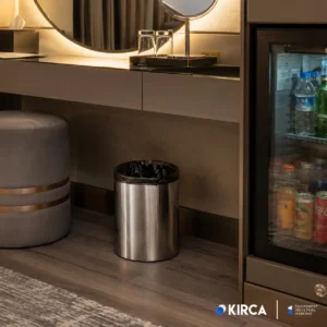 EIM TCHO3C Otel Tipi Paslanmaz Çelik Açık Çöp Kovası 3LT W6TEPTTCEH3O Hotel Type Stainless Steel Open Trash Can #ıslakhacim #çöpkovası @kircaco